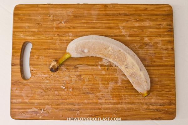 How long do Unpeeled Frozen Banana