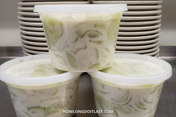 Storage tip to store Cucumber Salad in air-tight container