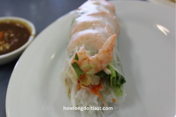 Rice Paper wrapped on Prawns Roll